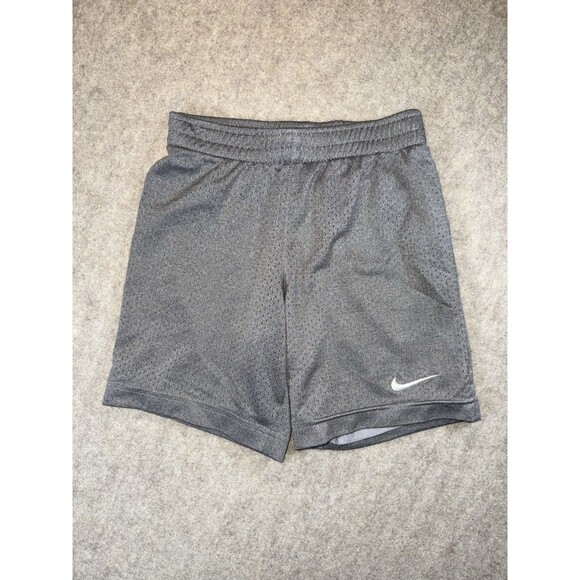 Nike Boys Size 6 Mesh Gym Shorts Gray - Picture 1 of 5